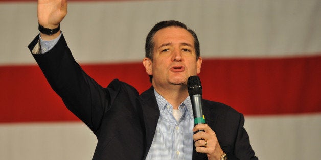 DES MOINES, IA-October 31: Republican presidential candidate Sen. Ted Cruz (R-TX), speaks at the Growth and Opportunity Party