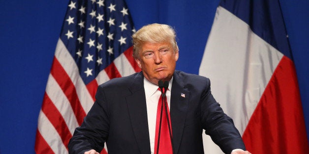 FORT WORTH, TX - FEBRUARY 26: Republican presidential candidate Donald Trump speaks at a rally at the Fort Worth Convention Center on February 26, 2016 in Fort Worth, Texas. Trump is campaigning in Texas, days ahead of the Super Tuesday primary. (Photo by Tom Pennington/Getty Images)