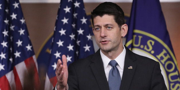WASHINGTON, DC - MAY 19: House Speaker Paul Ryan (R-WI), speaks to the media during his weekly news conference at the US Cap
