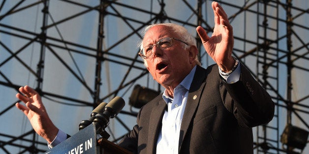 US Democratic presidential hopeful Bernie Sanders speaks to supporters at an election rally in Irvine, California on May 22, 2016. / AFP / Mark Ralston (Photo credit should read MARK RALSTON/AFP/Getty Images)