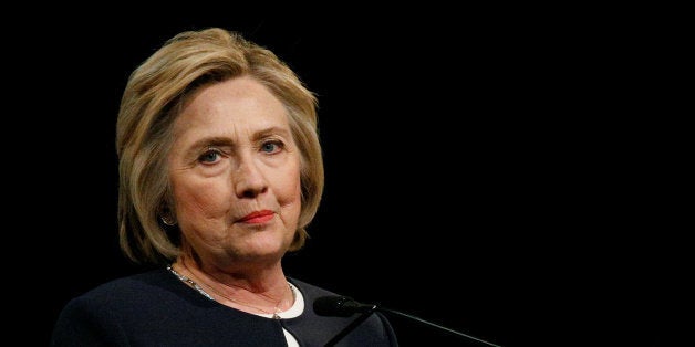 U.S. Democratic presidential candidate Hillary Clinton speaks at the Eagle Academy Foundationâs annual fundraising breakfast in New York City, April 29, 2016. REUTERS/Brendan McDermid