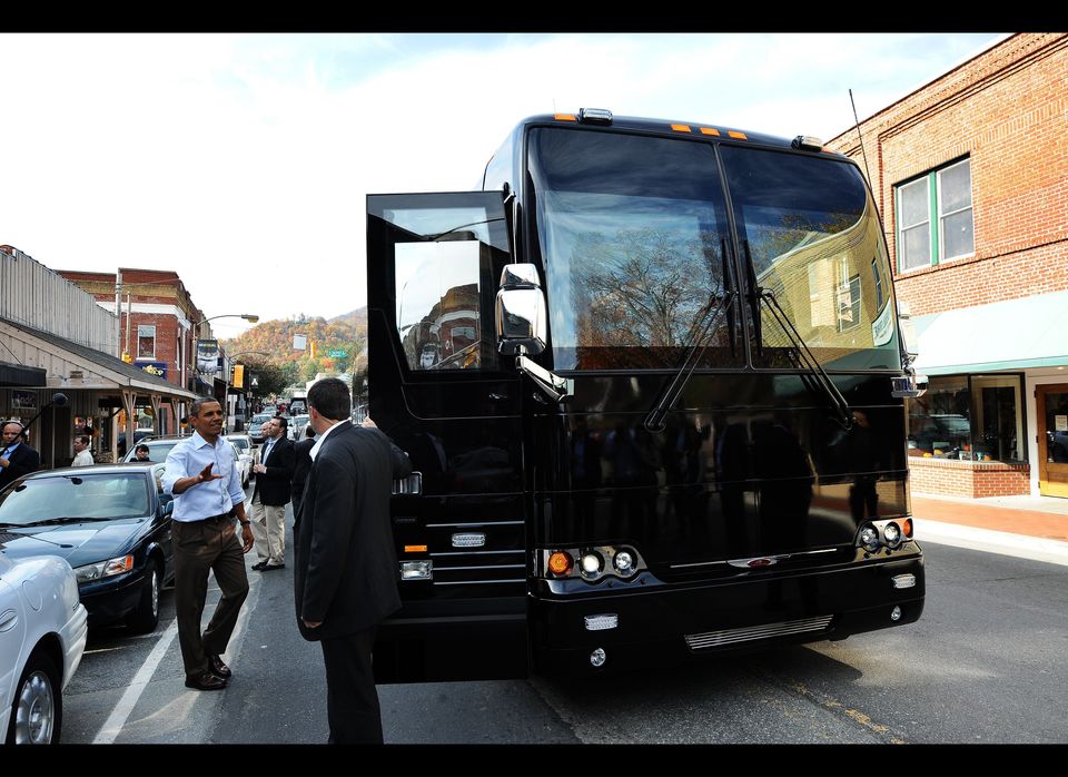 Obama Gets On The Bus For Jobs