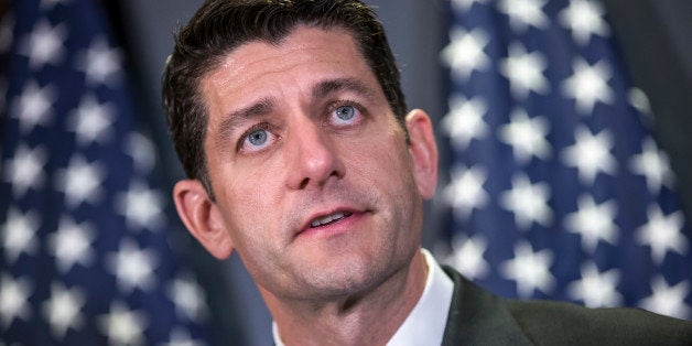 House Speaker Paul Ryan of Wis. faces reporters at Republican National Committee headquarters on Capitol Hill in Washington, Tuesday, May 24, 2016, following a closed-door caucus a. On the cusp of the Memorial Day weekend, Ryan called the recent remarks of Veterans Affairs Secretary Robert McDonald as "disgusting" after comparing wait times to receive VA health care to the lines people wait in for rides at Disney theme parks. (AP Photo/J. Scott Applewhite)