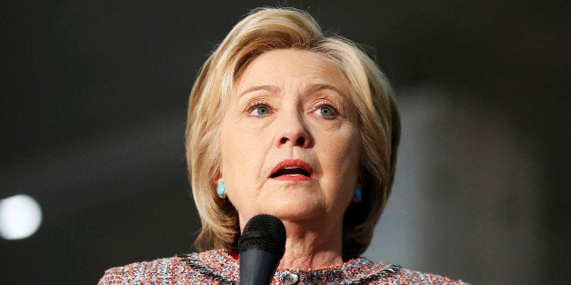 U.S. Democratic presidential candidate Hillary Clinton speaks at the UFCW Union Local 324 in Buena Park, California, U.S. May 25, 2016. REUTERS/Lucy Nicholson