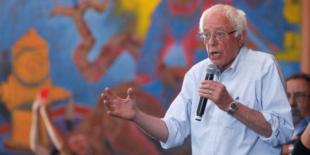 U.S. Democratic presidential candidate Bernie Sanders speaks at a campaign rally at Casa del Mexicano in Los Angeles, California, U.S. June 4, 2016. REUTERS/Lucy Nicholson