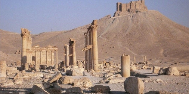 Ruins of the ancient city of Palmyra in Syria.