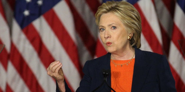 Democratic presidential candidate Hillary Clinton speaks at a campaign rally in Balboa Park on June 2, 2016 in San Diego, Cal