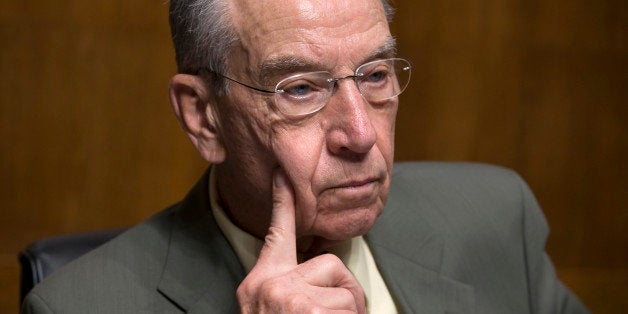 Senate Judiciary Committee Chairman Chuck Grassley, R-Iowa, whose panel is responsible for vetting judicial appointments, holds a hearing shortly after President Barack Obama announced Judge Merrick Garland as his nominee to replace the late Justice Antonin Scalia on the Supreme Court, on Capitol Hill in Washington, Wednesday, March 16, 2016. Senate Majority Leader Mitch McConnell, R-Ky., repeated his steadfast opposition to holding confirmation hearing in the Judiciary Committee in President Obamaâs last months in the White House and made it clear in a speech on the floor that the GOP-led Senate will not consider President Barack Obama's nominee, Garland, but will wait until after the next president is in place. (AP Photo/J. Scott Applewhite)