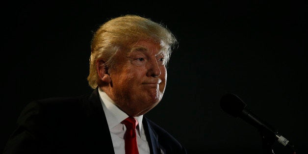 Republican presidential candidate Donald Trump smiles during a rally, Thursday, June 2, 2016, in San Jose, Calif. (AP Photo/Jae C. Hong)