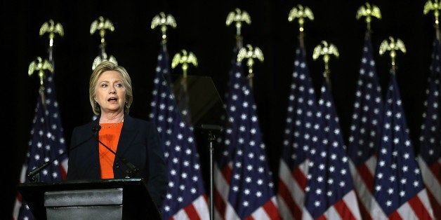 SAN DIEGO, CA - JUNE 02: Democratic presidential candidate former Secretary of State Hillary Clinton delivers a national security address on June 2, 2016 in San Diego, California. With less than one week to go before the California presidential primary, Hillary Clinton delivered a major national security address as she campaigns in Southern California. (Photo by Justin Sullivan/Getty Images)