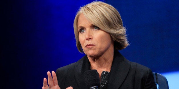 Anchor of CBS Evening News, Katie Couric, takes part in a plenary session on empowering girls and women during the Clinton Global Initiative in New York September 21, 2010. REUTERS/Lucas Jackson (UNITED STATES - Tags: POLITICS BUSINESS)