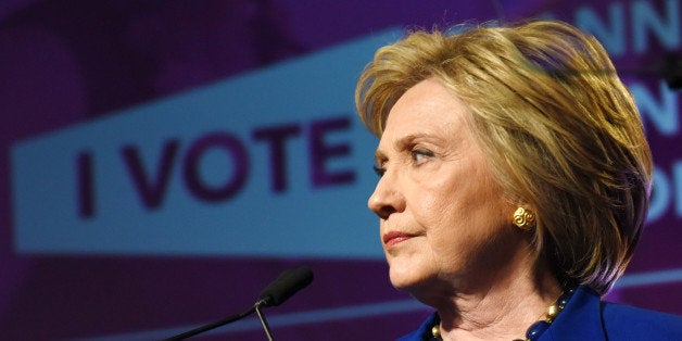 WASHINGTON, DC - JUNE 10: Hillary Clinton speaks at a Planned Parenthood Action Fund Membership event to address Planned Parenthood Action Fund (PPAF) members on June 10, 2016 in Washington, DC. (Photo by Jennifer Graylock/WireImage)