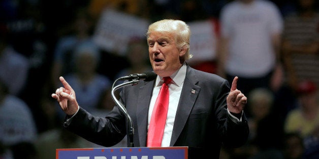 Republican U.S. presidential candidate Donald Trump speaks at a campaign rally at the Richmond Coliseum in Richmond, Virginia, U.S., June 10, 2016. REUTERS/Joshua Roberts