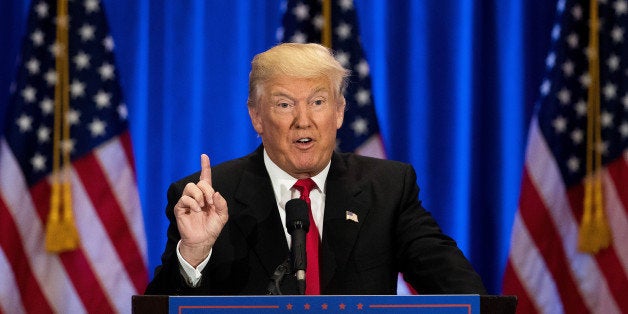 NEW YORK, NY - JUNE 22: Republican Presidential candidate Donald Trump speaks during an event at Trump SoHo Hotel, June 22, 2016 in New York City. Trump's remarks focused on criticisms of Democratic presidential candidate Hillary Clinton. (Photo by Drew Angerer/Getty Images)