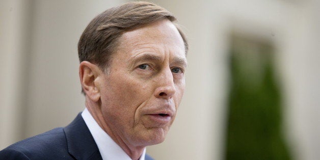 Former CIA director David Petraeus speaks after leaving the Federal Courthouse in Charlotte, North Carolina, April 23, 2015.