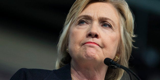 UNITED STATES - JULY 8: Presidential candidate Hillary Clinton addresses the African Methodist Episcopal Church conference held at the Pennsylvania Convention Center in Philadelphia, July 8, 2015. (Photo By Tom Williams/CQ Roll Call)