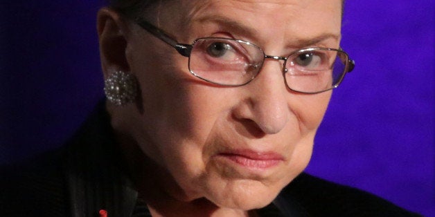WASHINGTON, DC - APRIL 17: Supreme Court Justice Ruth Bader Ginsburg waits for the beginning of the taping of 'The Kalb Repo