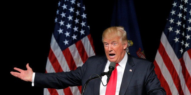 U.S. Republican presidential candidate Donald Trump speaks at a campaign rally in Bangor, Maine, June 29, 2016. REUTERS/Brian Snyder