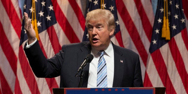 HILTON HOTEL MIDTOWN, NEW YORK, UNITED STATES - 2016/07/16: Donald Trump speaks during introduction of Governor Mike Pence as running for vice president at Hilton hotel Midtown Manhattan. (Photo by Lev Radin/Pacific Press/LightRocket via Getty Images)