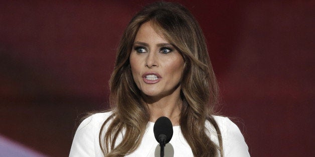 Melania Trump, wife of Republican U.S. presidential candidate Donald Trump, speaks at the Republican National Convention in Cleveland, Ohio, U.S. July 18, 2016. REUTERS/Mike Segar