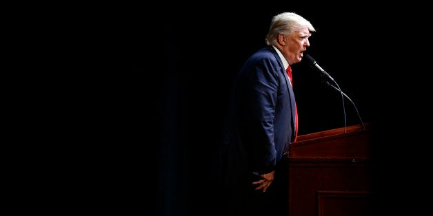 Republican Presidential candidate Donald Trump speaks at a rally in Raleigh, N.C., Tuesday, July 5, 2016. (AP Photo/Gerry Bro