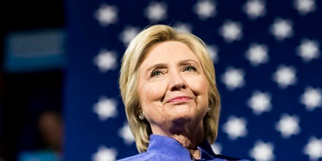 CINCINNATI, OH - Democratic Presumptive Nominee for President former Secretary of State Hillary Clinton, along with Senator Sherrod Brown (D-OH), speak to campaign volunteers at a 'get out the vote' event at University of Cincinnati in Cincinnati, Ohio on Monday, July 18, 2016. (Photo by Melina Mara/The Washington Post via Getty Images)