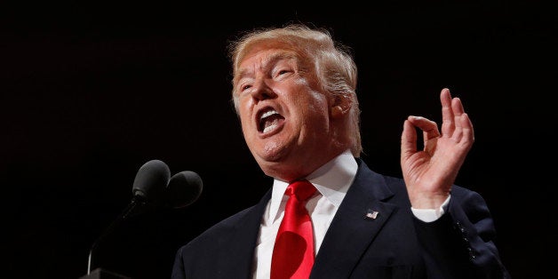 U.S. Republican presidential nominee Donald Trump speaks at the Republican National Convention in Cleveland, Ohio, U.S. July 21, 2016. REUTERS/Jonathan Ernst