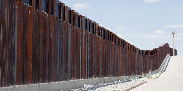 Barrier fence in Nogales, Arizona