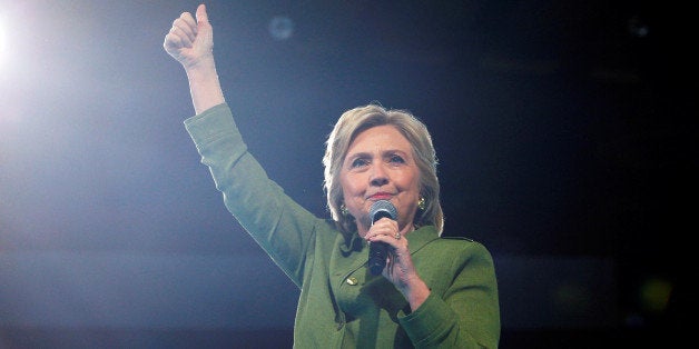 U.S. Democratic presidential candidate Hillary Clinton reacts to the crowd while speaking at a campaign rally in Tampa, Florida, U.S. July 22, 2016. REUTERS/Brian Snyder TPX IMAGES OF THE DAY 