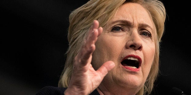 FILE - In this July 8, 2016 file photo, Democratic presidential candidate Hillary Clinton speaks in Philadelphia. In a summer
