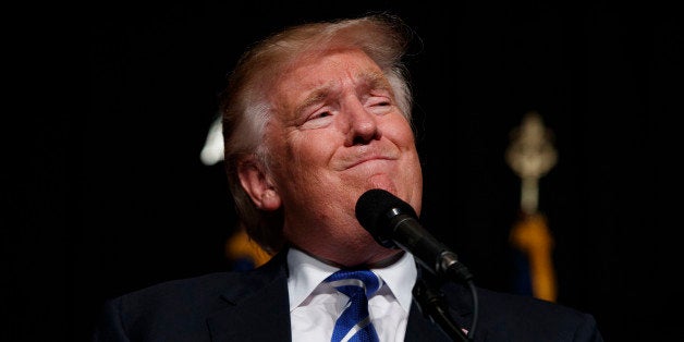 Republican presidential candidate Donald Trump speaks during a campaign rally, Thursday, July 28, 2016, in Cedar Rapids, Iowa