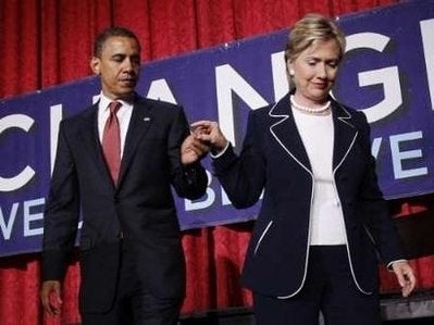 Clinton Distances Herself From Anti-Obama