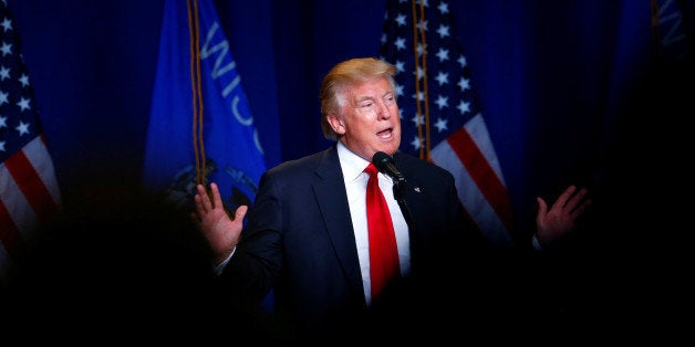 Republican U.S. Presidential nominee Donald Trump attends campaign event at the KI Convention Center in Green Bay, Wisconsin