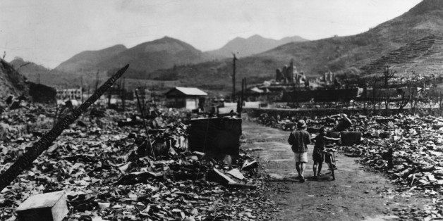 The ruins of Nagasaki after the dropping of the atomic bomb. (Photo by Hulton Archive/Getty Images)