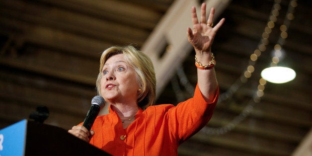 U.S. Democratic presidential nominee Hillary Clinton speaks during a campaign rally in Saint Petersburg, Florida August 8, 20