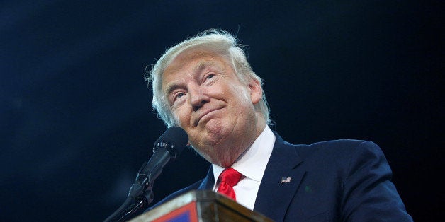 Republican U.S. presidential nominee Donald Trump attends a campaign rally at the Erie Insurance Arena in Erie, Pennsylvania August 12, 2016. REUTERS/Eric Thayer