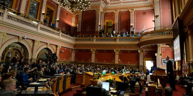 DENVER, CO - January 13: Colorado Senate President Bill Cadman, R-Colorado Springs gives a speech on opening day of the 2016 Colorado Legislative Session at the Colorado State Capitol January 13, 2015. (Photo by Andy Cross/The Denver Post via Getty Images)