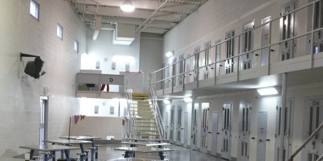 NBC NEWS -- Pictured: Inside Val Verde Correctional Facility, an 875 bed private prison holding both men and women in separate wings for the 'Operation Streamline' U.S. Border Patrol operation, which makes jail time mandatory for people convicted of illegal entry into the United States -- February 28, 2007 -- Photo by: Al Henkel/NBC NewsWire