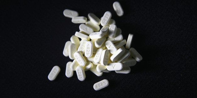 NORWICH, CT - MARCH 23: Oxycodone pain pills prescribed for a patient with chronic pain lie on display on March 23, 2016 in Norwich, CT. On March 15, the U.S. Centers for Disease Control (CDC), announced guidelines for doctors to reduce the amount of opioid painkillers prescribed, in an effort to curb the epidemic. The CDC estimates that most new heroin addicts first became hooked on prescription pain medication before graduating to heroin, which is stronger and cheaper. (Photo by John Moore/Getty Images)