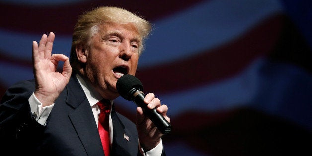 Republican presidential nominee Donald Trump speaks during a campaign town hall meeting in Virginia Beach, Virginia, U.S., Se