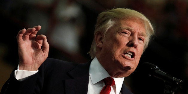 Republican presidential nominee Donald Trump speaks at a campaign rally in Asheville, North Carolina, U.S., September 12, 2016. REUTERS/Mike Segar