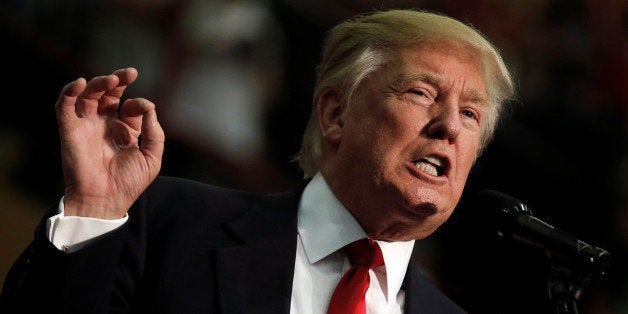 Republican presidential nominee Donald Trump speaks at a campaign rally in Asheville, North Carolina, U.S., September 12, 201