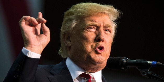 PENSACOLA, FL - SEPTEMBER 09: Republican Presidential candidate Donald Trump speaks during his rally at the Pensacola Bay Center on September 9, 2016 in Pensacola, Florida. Polls show that Trump and Clinton are tied in Florida. (Photo by Mark Wallheiser/Getty Images)