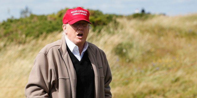 Golf - RICOH Women's British Open 2015 - Trump Turnberry Resort, Scotland - 30/7/15
US Presidential Candidate Donald Trump v