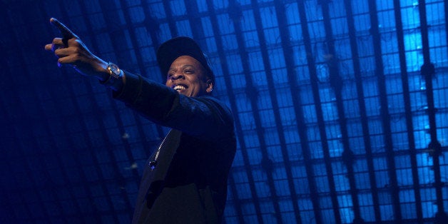 Jay-Z performs onstage at the Tidal X: 1020 Amplified by HTC concert at the Barclays Center on Tuesday, Oct. 20, 2015 in Brooklyn, New York. (Photo by Mark VonHolden/Invision for HTC/AP Images)