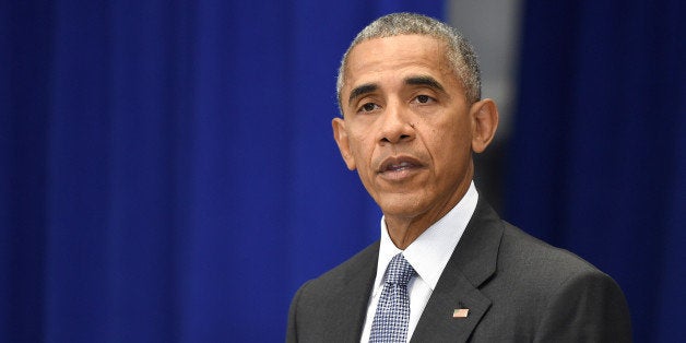 NEW YORK, NY - SEPTEMBER 19: (AFP OUT) U.S. President Barack Obama holds a press conference about the recent bombings in the New York region at the Lotte New York Palace Hotel on September 19, 2016 in New York City. On the evening of September 17, 2016, a bomb placed in a dumpster exploded in lower Manhattan injuring at least 29 people. (Photo by Anthony Behar-Pool/Getty Images)