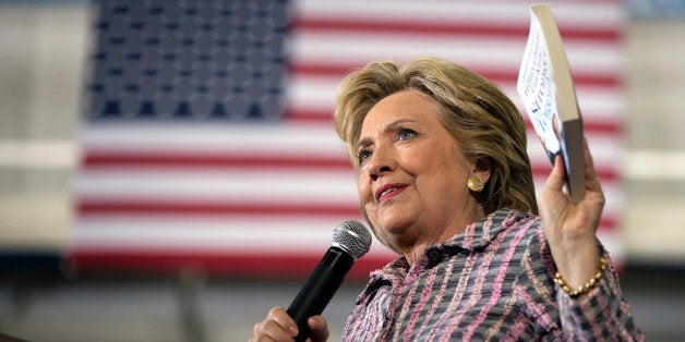 Democratic presidential candidate Hillary Clinton speaks during a campaign stop in Coral Springs, Fla., Friday, Sept. 30, 2016. (AP Photo/Matt Rourke)