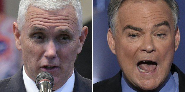 (COMBO) This combination of pictures created on October 3, 2016 showsRepublican Vice Presidential nominee and running mate Mike Pence(L) speaking during the Midwest Vision and Values Pastors and Leadership Conference at the New Spirit Revival Center in Cleveland Heights, Ohio on September 21, 2016,and US Democratic Nominee for Vice President Tim Kaine speaking during the Democratic National Convention at the Wells Fargo Center in Philadelphia, Pennsylvania, July 27, 2016.After a dramatic week of beauty queens, sex tape allegations and tax document leaks, the upcoming US vice presidential debate could feel like a throwback to simpler times. Featuring low-key career politicians who are easily confused, the match-up between Democrat Tim Kaine and Republican Mike Pence in Farmville, Virginia likely won't exude the reality show vibes Americans have come to expect in the 2016 presidential election.Both VP picks have said their respective running mates Hillary Clinton and Donald Trump set a high bar in the first of three presidential debates, which drew a record 84 million viewers. / AFP / MANDEL NGAN AND SAUL LOEB (Photo credit should read MANDEL NGAN,SAUL LOEB/AFP/Getty Images)