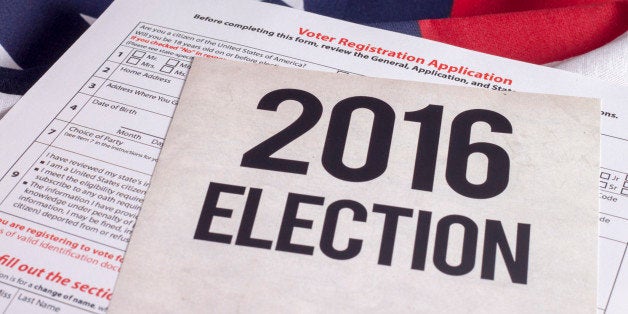 Voter Registration Application for presidential election 2016