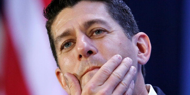 U.S. House Speaker Paul Ryan (R-WI) participates in an interview at the Economic Club of Washington in Washington, U.S., September 28, 2016. REUTERS/Gary Cameron